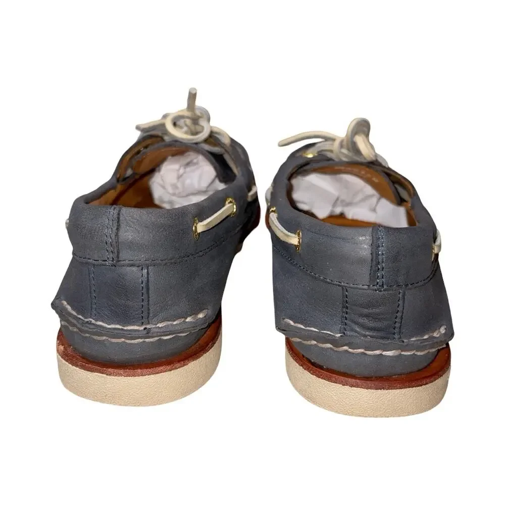 Sperry Gold Cup Blue Genuine Deerskin Leather Top-Sider Shoes Size: 8.5M Men's